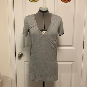 Grey V-Neck Shirt by POL (NWT)
